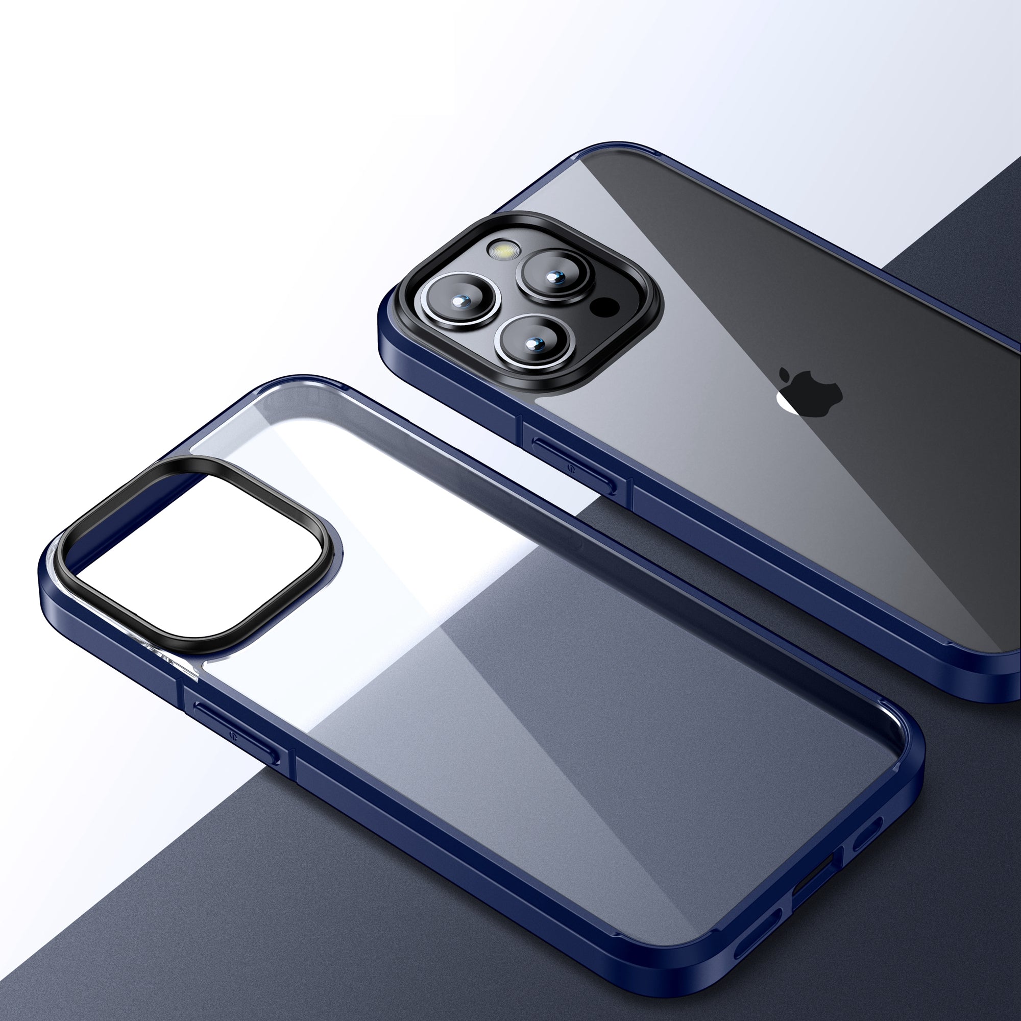 For iPhone 15 Pro Crystal Clear Series Scratch Resistant PC TPU Phone Case Transparent Back Phone Cover For iPhone 15 Pro Crystal Clear Series Scratch Resistant PC TPU Phone Case Transparent Back Phone Cover